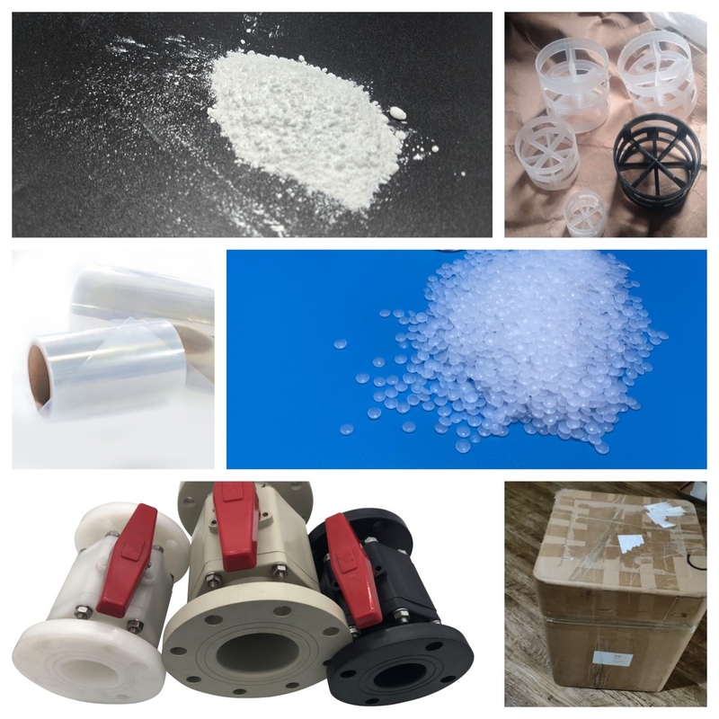 7.0-8.0 Dielektrische Konstante Weiße PVDF-Pellets UV-beständig für Spritzgussteile