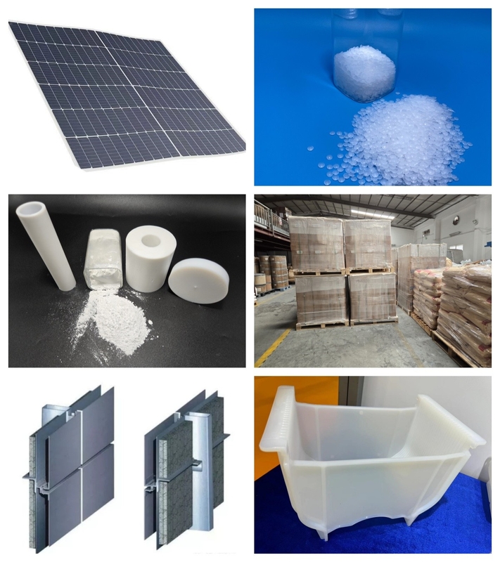 Niedrige Wasserabsorption PVDF-Pellets UV-beständig mit einer Wärmeleitfähigkeit von 0,25 W/mK