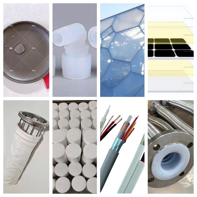 Anpassung Farbe Fluorplast Rohstoff Granulate UV-beständig FDA-konform